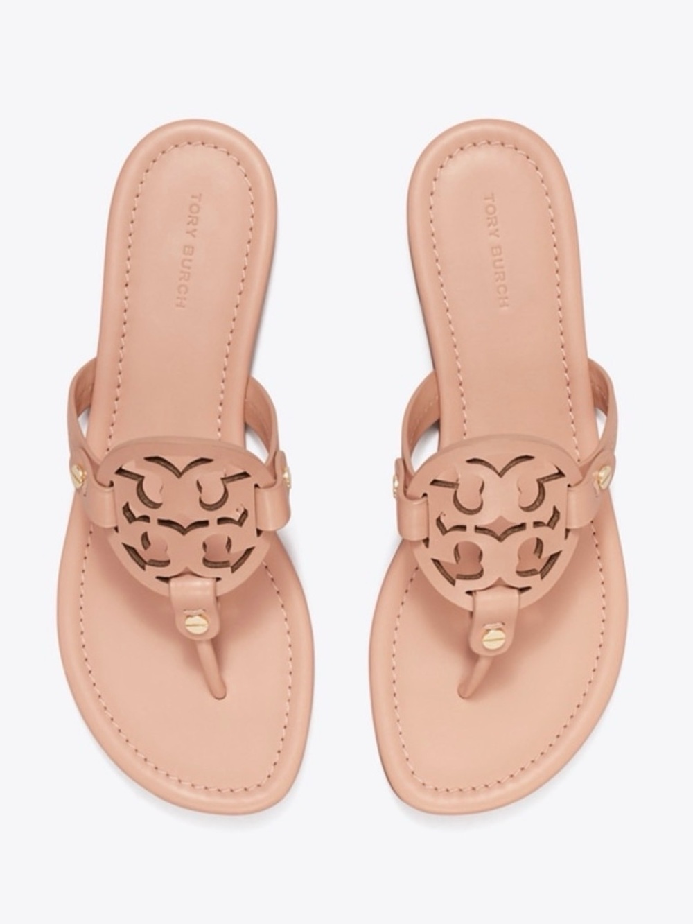 Tory Burch Leather Logo Sandals / Miller Sandal